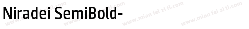 Niradei SemiBold字体转换